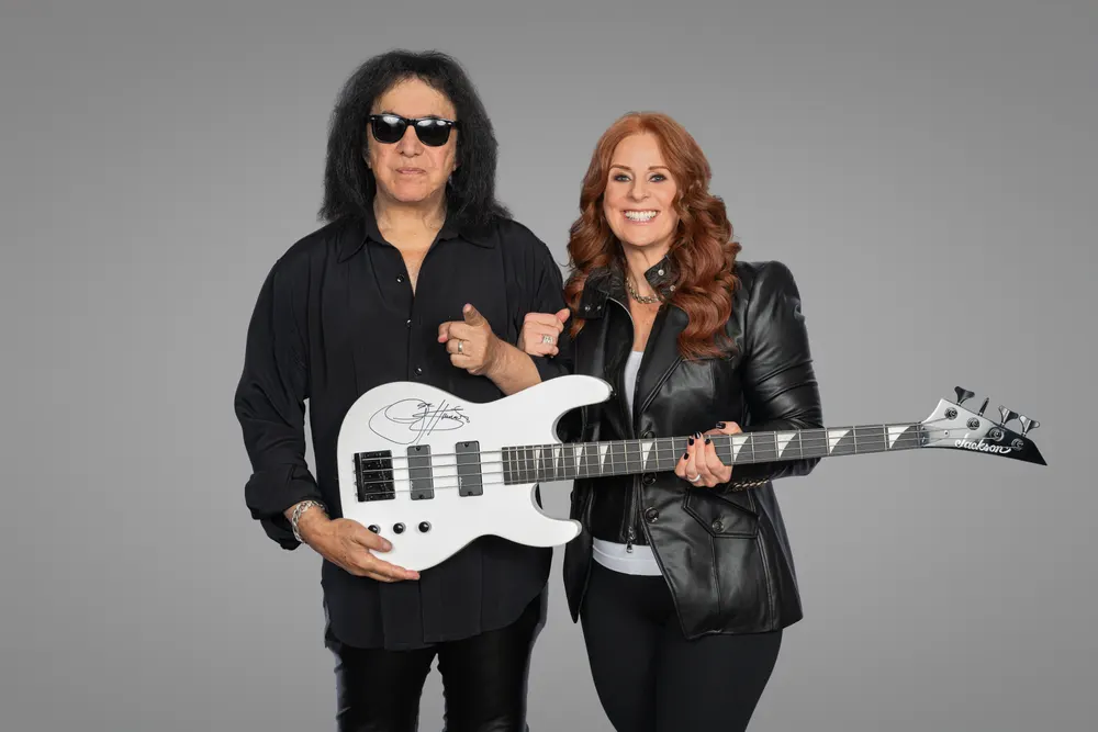 Robin Robins with Gene Simmons