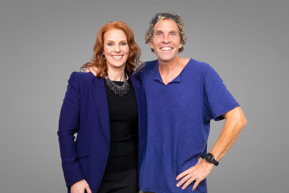 Robin Robins with Jesse Itzler