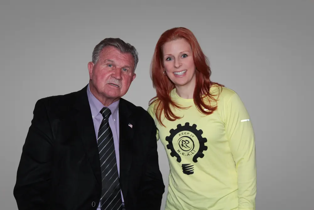 Robin Robins with Mike Ditka